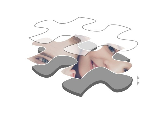 200 pieces photo puzzle: Premium cardboard