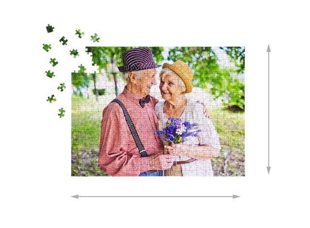 500 pieces photo puzzle: Size of the assembled puzzle
