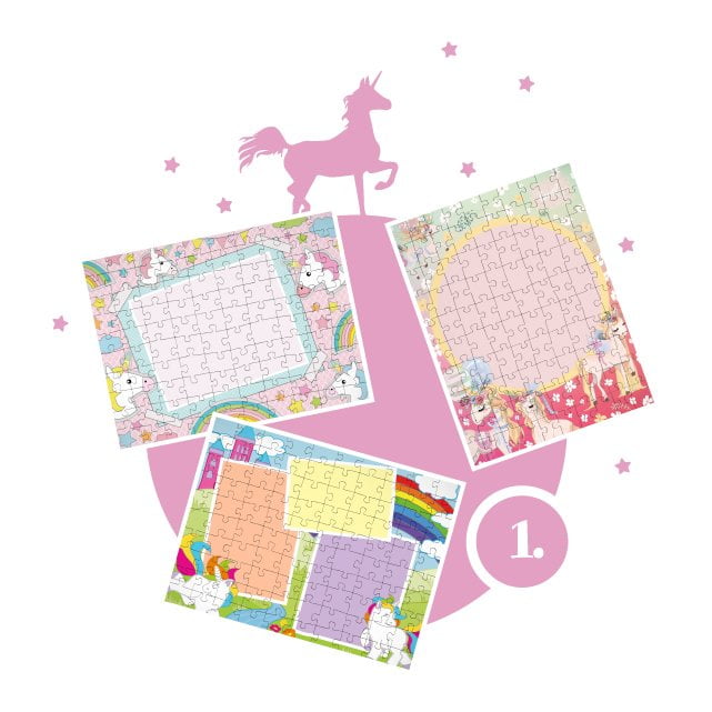 How to create a Unicorn Puzzle Step 1