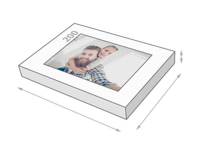 200 piece photo jigsaw puzzle Size