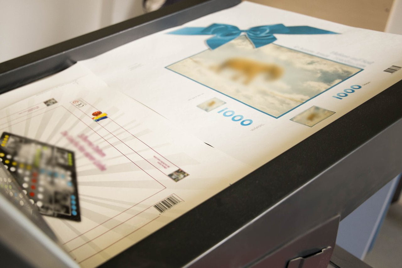 Photo puzzle box printing