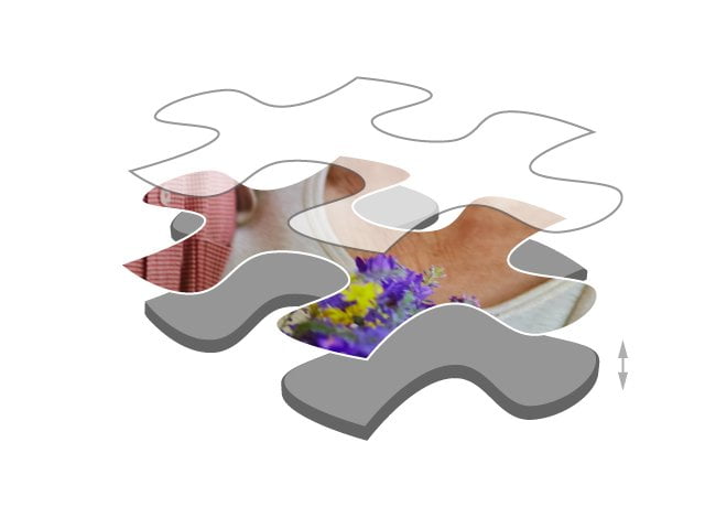 500 pieces photo puzzle: Premium cardboard