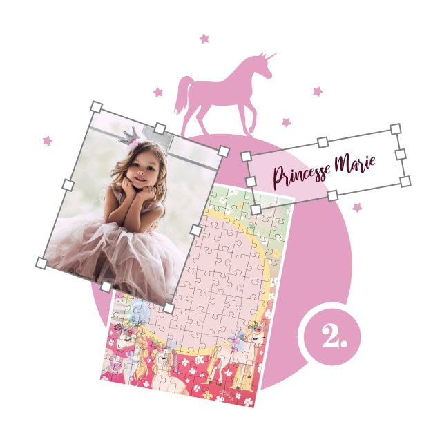 How to create a Unicorn Puzzle Step 2