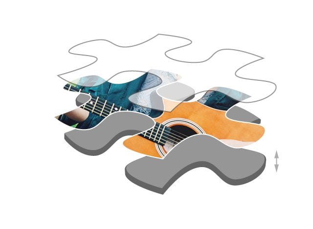 100 pieces photo puzzle: Premium cardboard